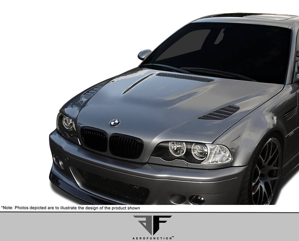 2004 BMW M3  Fiberglass+ Hood Body Kit - 2001-2006 BMW M3 E46 AF-2 Hood ( GFK )- 1 Piece
