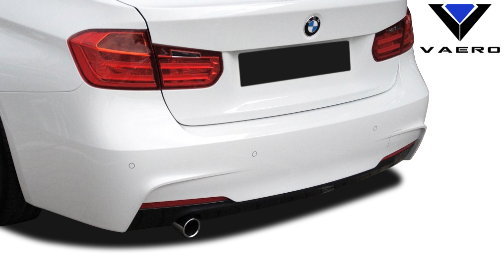 Polypropylene Rear Bumper Bodykit for 2013 BMW 3 Series ALL - BMW 3 Series 320i F30 Vaero M Sport Look Rear Bumper Cover ( with PDC ) - 2 Piece