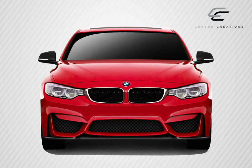 2013 BMW 3 Series 4DR - Carbon Fiber Fibre Front Bumper Bodykit - BMW 3 Series F30 Carbon Creations M3 Look Front Splitter ( must be used with M3 Look