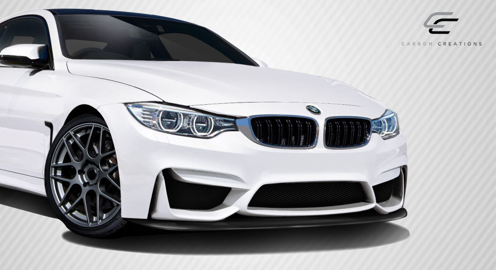 2016 BMW 4 Series ALL - Carbon Fiber Fibre Front Bumper Bodykit - BMW 4 Series F32 Carbon Creations M4 Look Front Splitter ( must be used with M3 Look
