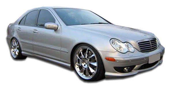 2001-2007 Mercedes C Class W203 Duraflex AMG Look Side Skirts Rocker Panels - 2 Piece (Overstock)