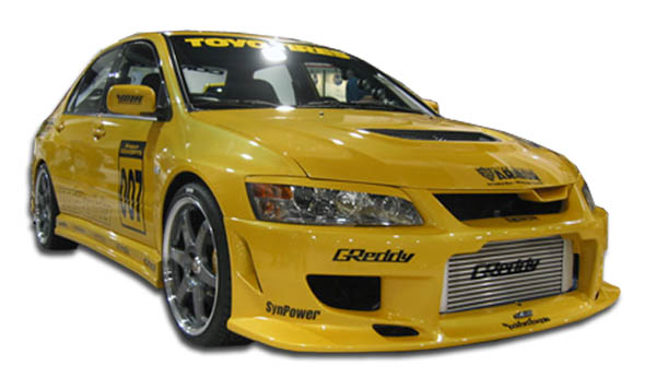 2006 Mitsubishi Evolution ALL - Fiberglass+ Body Kit Bodykit - Mitsubishi Lancer Evolution 8 9 Duraflex C-1 Body Kit - 4 Piece - Includes C-1 Front Bu