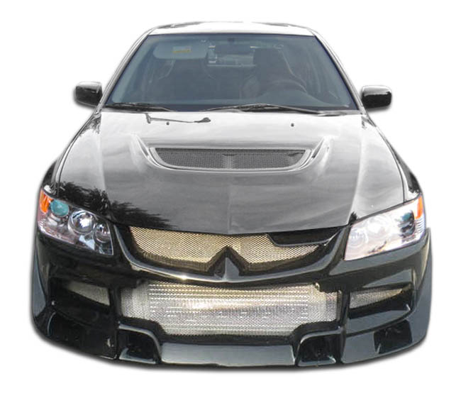 2006 Mitsubishi Evolution  - Fiberglass+ Front Bumper Body Kit  - Mitsubishi Lancer Evolution 8 9 Duraflex V-Sport Front Bumper Cover - 1 Piece (Overs