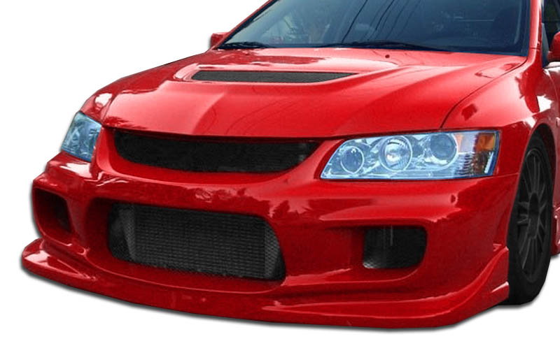 2006 Mitsubishi Evolution  - Fiberglass+ Front Bumper Body Kit  - Mitsubishi Lancer Evolution 8 9 Duraflex I-Spec Front Bumper Cover - 1 Piece (Overst