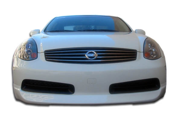 Front Lip/Add On Bodykit for 2007 Infiniti G Coupe 2DR - Infiniti G Coupe G35 Polyurethane I-Spec Front Lip Under Spoiler Air Dam - 1 Piece