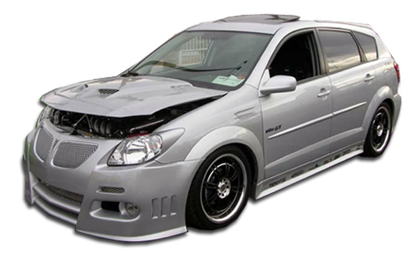 Fiberglass+ Body Kit Body Kit for 2008 Pontiac Vibe  - Pontiac Vibe Duraflex Graphite Body Kit - 4 Piece - Includes Graphite Front Bumper Cover (10051