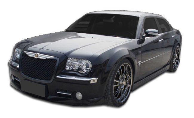 2010 Chrysler 300C ALL - Fiberglass+ Body Kit Bodykit - Chrysler 300C Duraflex Brizio Body Kit - 6 Piece - Includes Brizio Front Lip Under Spoiler Air