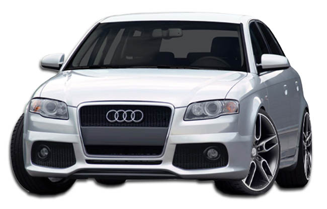 Fiberglass+ Bodykit Bodykit for 2006 Audi A4 4DR - 2006-2008 Audi A4 Duraflex CR-C Body Kit - 4 Piece - Includes CR-C Front Lip Under Spoiler Air Dam