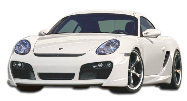 2008 Porsche Cayman ALL - Fiberglass+ Body Kit Bodykit - Porsche Cayman 2005-2008 Porsche Boxster Eros Version 1 Body Kit - 9 Piece - Includes Eros Ve