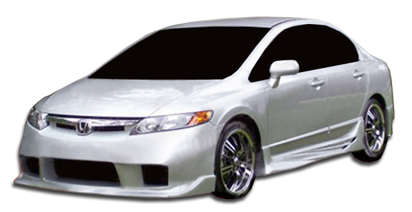 2011 Honda Civic 4DR - Fiberglass+ Body Kit Body Kit  - Honda Civic 4DR Duraflex I-Spec Body Kit - 4 Piece - Includes I-Spec Front Bumper Cover (10493