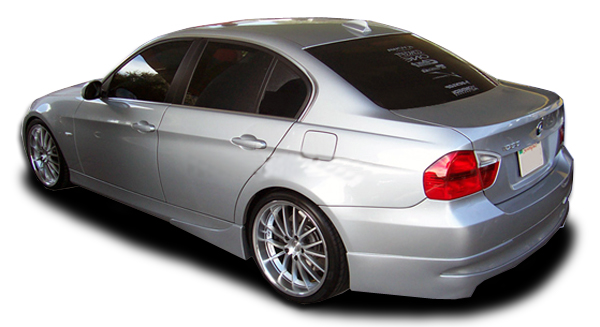 2006-2011 BMW 3 Series E90 4DR Couture Urethane V-Spec Side Skirt Add On - 2 Piece (Overstock)