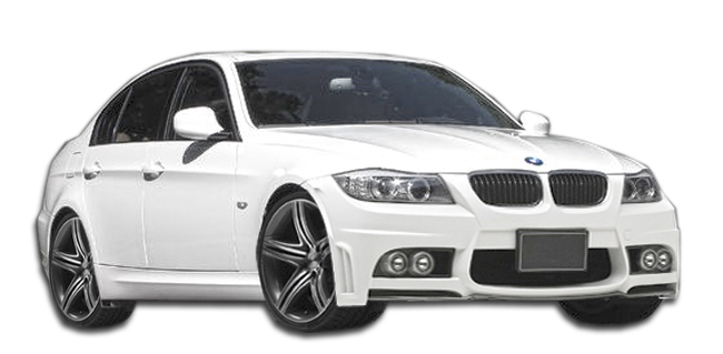 Fiberglass+ Body Kit Body Kit for 2008 BMW 3 Series 4DR - BMW 3 Series E90 Duraflex W-1 Body Kit - 4 Piece - Includes W-1 Front Bumper Cover (107174)