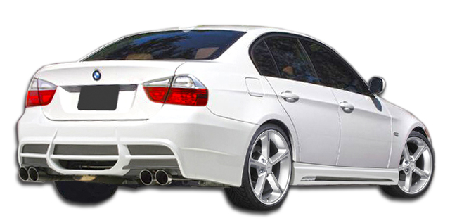 Rear Bumper Body Kit for 2006 BMW 3 Series 4DR  - 2006-2011 BMW 3 Series E90 4DR Duraflex W-1 Rear Bumper Cover - 1 Piece (Overstock)