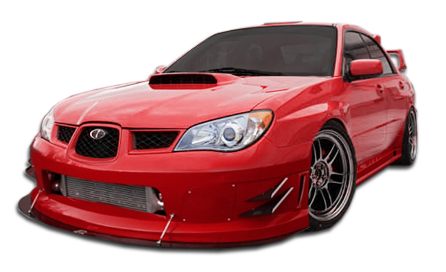 2006-2007 Subaru Impreza 4DR Duraflex GT500 Wide Body Kit - 12 Piece - Includes GT500 Wide Body Front Bumper Cover (107268) GT500 Wide Body Side Skirts Rocker Panels (107269) GT500 Wide Body Rear Bumper Cover (107270) GT500 Wide Body Rear Diffuser (107271) GT500 Wide Body Front Fenders (107272) GT500 Wide Body Rear Fenders (107273) GT500 Wide Body Door Caps (107274)