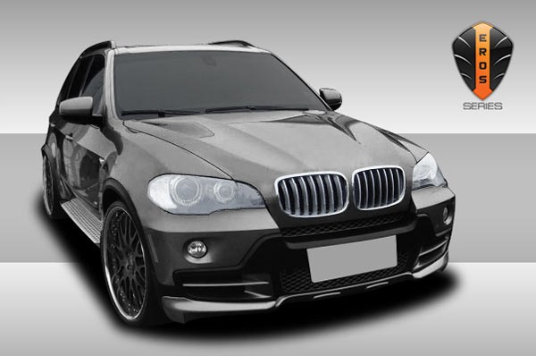 2010 BMW X5 ALL - Fiberglass+ Body Kit Bodykit - BMW X5 E70 Eros Version 1 Body Kit - 2 Piece - Includes Eros Version 1 Front Add On Bumper Extensio