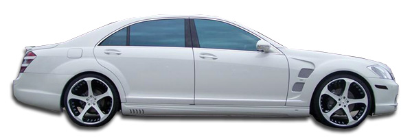 2007-2013 Mercedes S Class W221 Duraflex LR-S Side Skirts Rocker Panels - 2 Piece (Overstock)