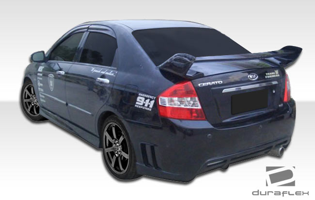 2009 Kia Spectra ALL - Fiberglass+ Rear Bumper Bodykit - Kia Spectra Duraflex Edan Rear Bumper Cover - 1 Piece