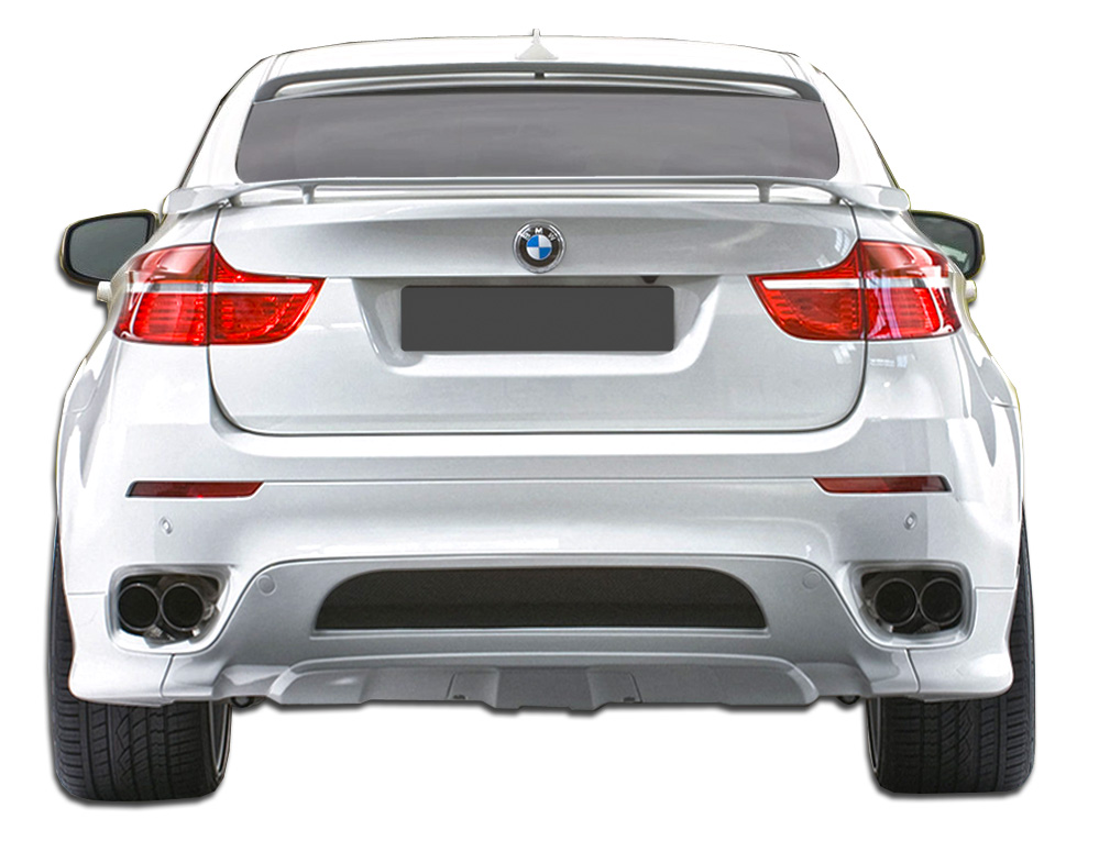 2014 BMW X6  - Fiberglass+ Rear Lip/Add On Body Kit  - BMW X6 E71 AF-2 Rear Add-On Spoiler ( GFK ) - 3 Piece (Overstock)