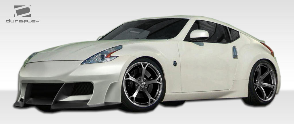 2016 Nissan 370Z ALL - Fiberglass+ Body Kit Bodykit - Nissan 370Z Duraflex W-2 Body Kit - 4 Piece - Includes W-2 Front Bumper Cover (107128) N-2 Side