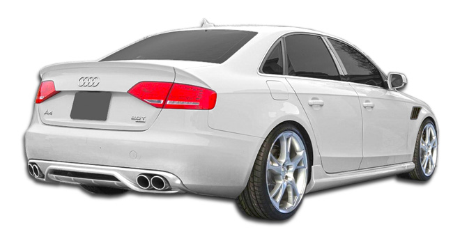 2012 Audi A4 4DR - Fiberglass+ Rear Lip/Add On Body Kit  - Audi A4 4DR Wagon Duraflex A-Tech Rear Diffuser - 1 Piece (Overstock)