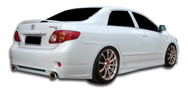 Fiberglass+ Rear Lip/Add On Body Kit for 2010 Toyota Corolla  - Toyota Corolla Duraflex Shadow Rear Lip Under Spoiler Air Dam - 1 Piece (Overstock)