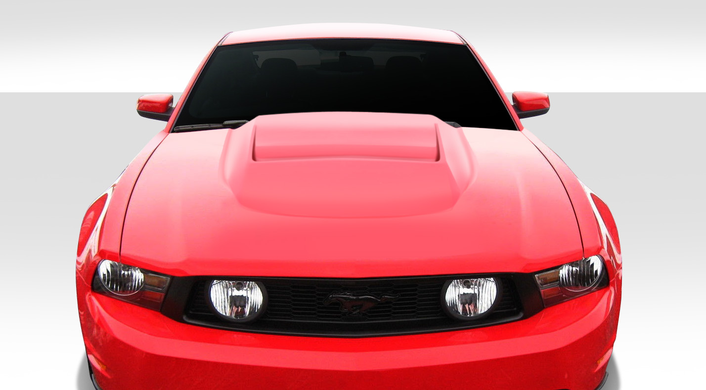 2012 Ford Mustang  - Fiberglass+ Hood Body Kit  - Ford Mustang Duraflex Circuit Hood - 1 Piece