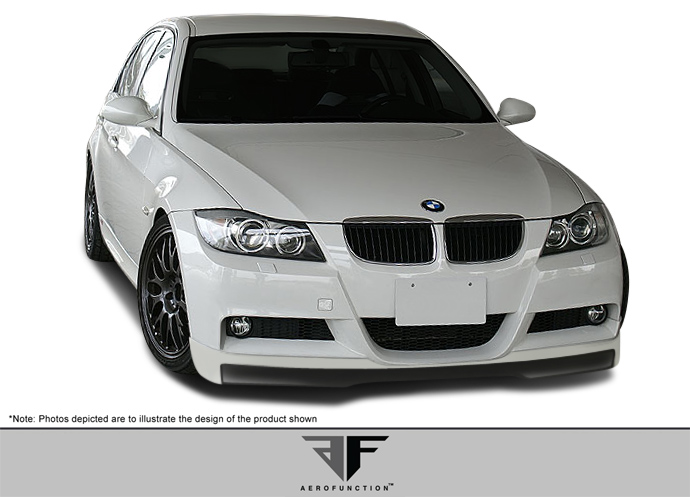 2008 BMW 3 Series 4DR - Fiberglass+ Front Lip/Add On Body Kit  - BMW 3 Series M-Tech E90 4DR AF-1 Front Add-On Spoiler ( GFK ) - 1 Piece (Overstock)