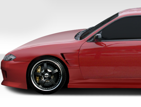 1995-1998 Nissan 240SX S14 Duraflex Silvia S15 Conversion O-Design Fenders - 2 Piece (Overstock)