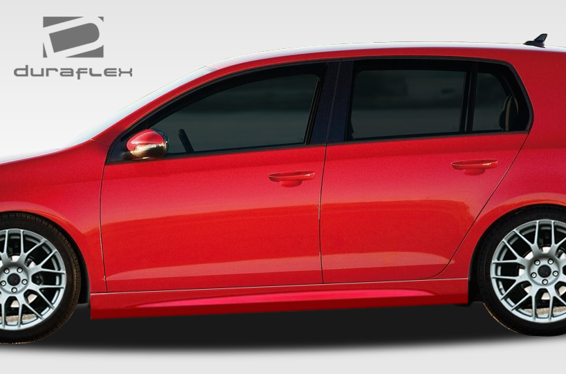 2005-2010 Volkswagen Jetta / 2006-2009 Golf GTI Rabbit Duraflex R Look Side Skirts Rocker Panels - 2 Piece (Overstock)