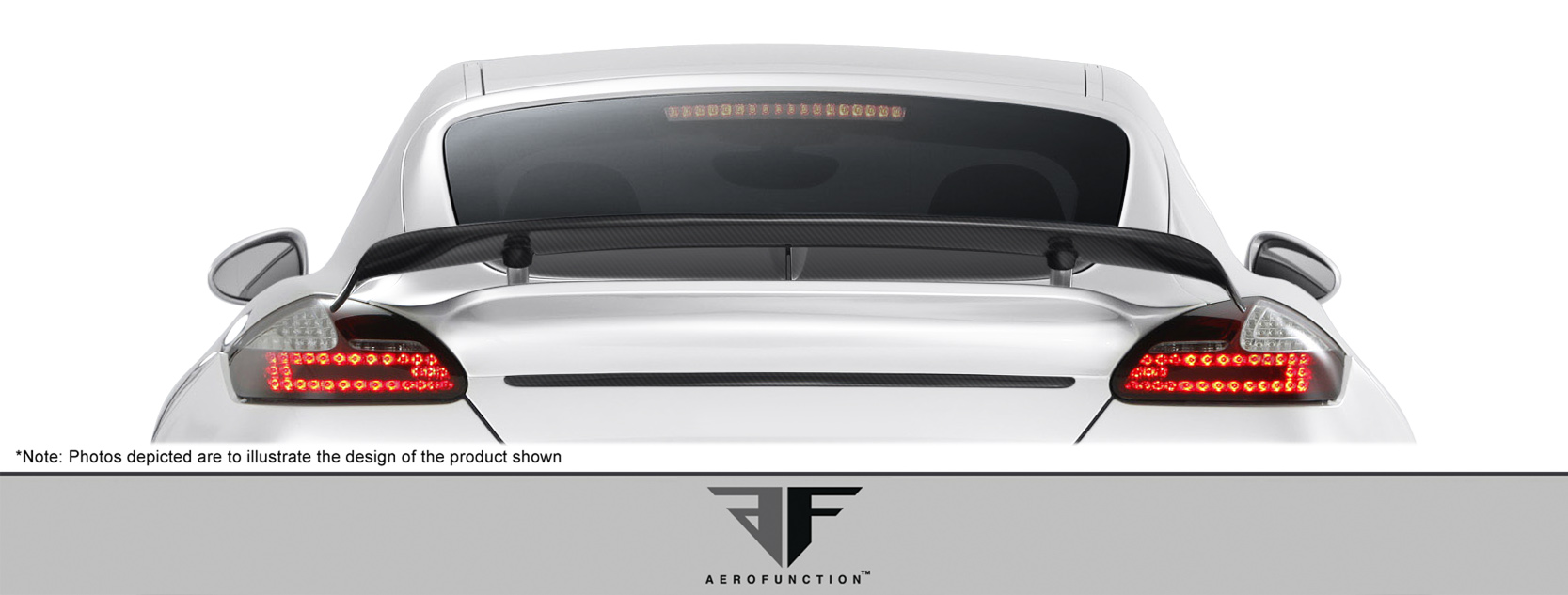 2015 Porsche Panamera  - Polyurethane Wing Body Kit  - Porsche Panamera AF-1 Trunk Spoiler ( PUR-RIM ) - 1 Piece (Overstock)