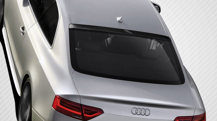 2016 Audi A5 2DR - Carbon Fiber Fibre Wing Spoiler Bodykit - Audi A5 S5 2DR Carbon Creations CR-C Roof Window Wing Spoiler - 1 Piece
