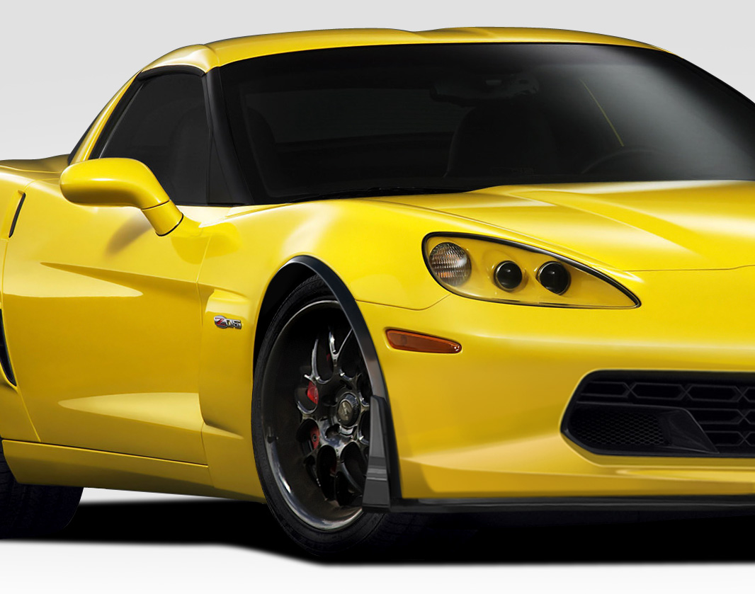 2005-2013 Chevrolet Corvette C6 Duraflex Stingray Z Front Fender Flares - 2 Piece (Overstock)