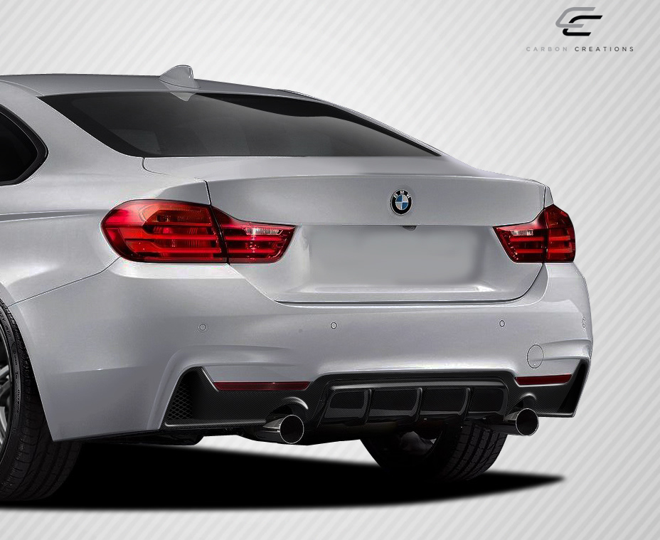 Rear Lip/Add On Bodykit for 2016 BMW 4 Series ALL - BMW 4 Series F32 Carbon Creations M Performance Look Rear Diffuser - 1 Piece
