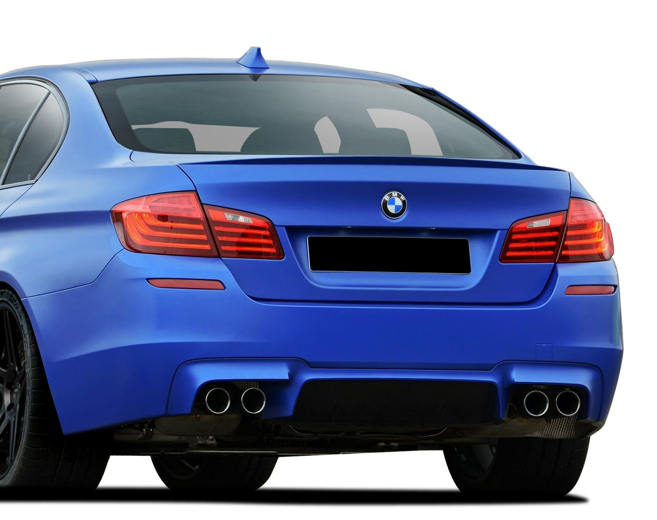2013 BMW 5 Series 4DR - Polypropylene Rear Bumper Bodykit - BMW 5 Series F10 4DR Vaero M5 Look Rear Bumper Cover ( without PDC ) - 1 Piece