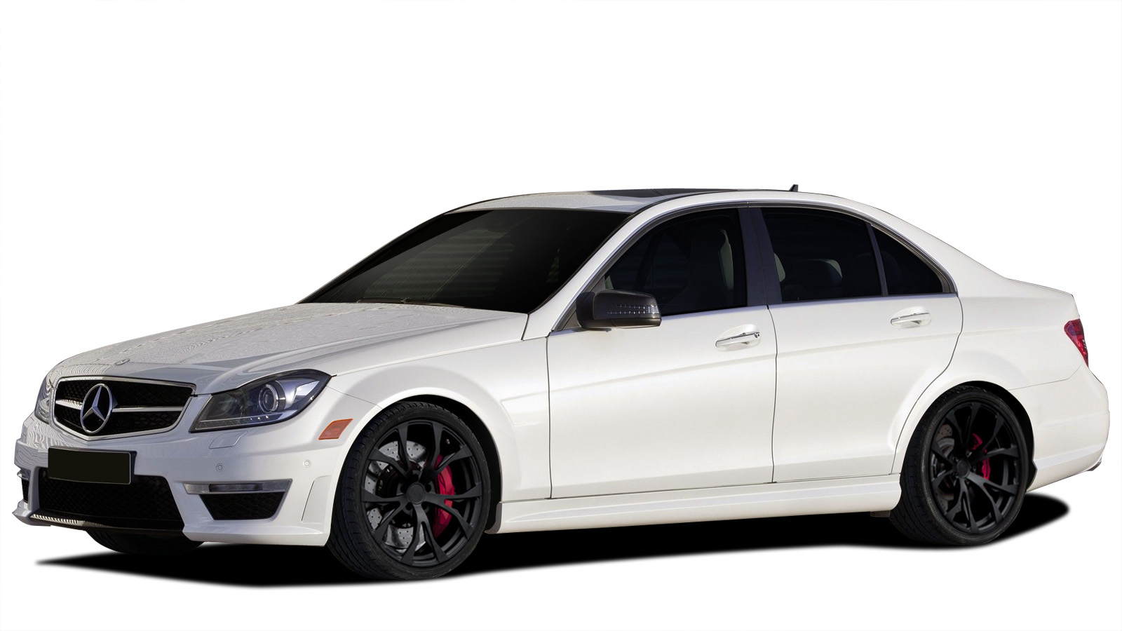 2012 Mercedes C Class ALL - Polypropylene Body Kit Bodykit - Mercedes C Class C350 W204 Vaero C63 Look Conversion Kit ( with PDC ) - 9 Piece - Include