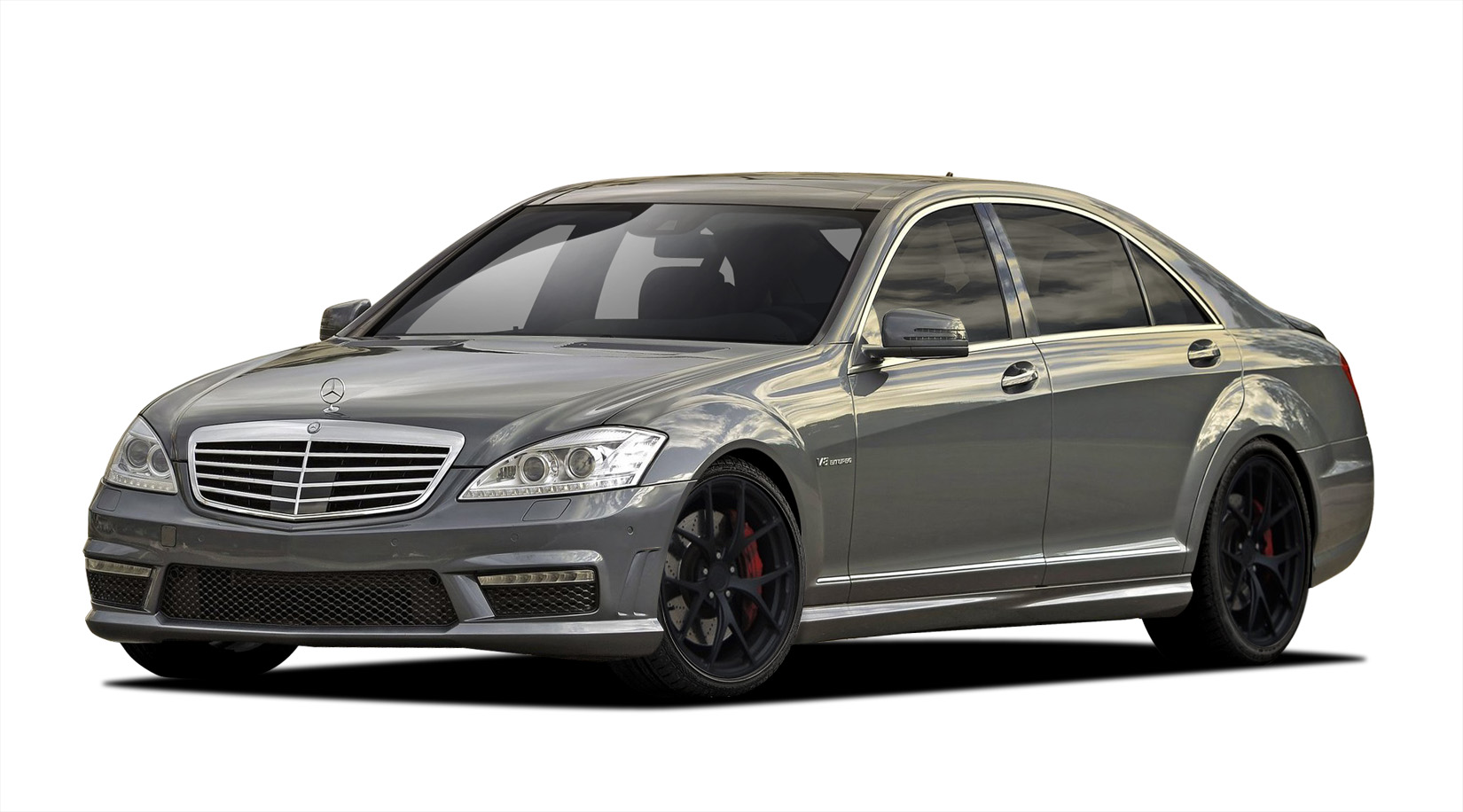 Polypropylene Body Kit Bodykit for 2012 Mercedes S Class ALL - Mercedes S Class W221 Vaero S63 Look Kit ( with PDC ) - 4 Piece - Includes S63 Look Fro