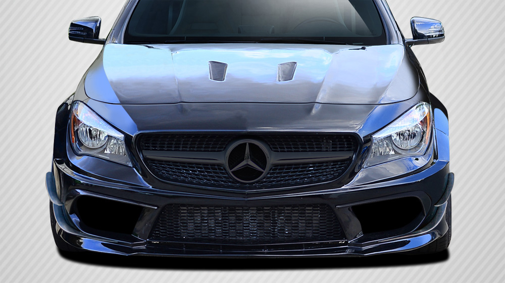 2014-2015 Mercedes CLA Class Carbon Creations Black Series Look Wide Body Front Bumper Accessories - 6 Piece (Overstock)