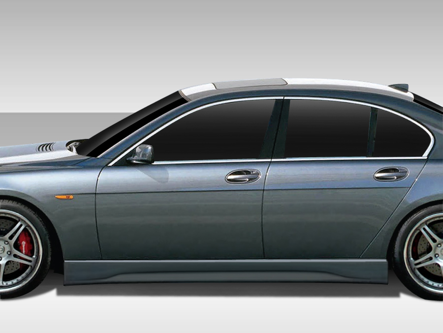 2002-2008 BMW 7 Series E65 Eros Version 2 Side Skirts Rocker Panels - 2 Piece (Overstock) ( short wheel base models )