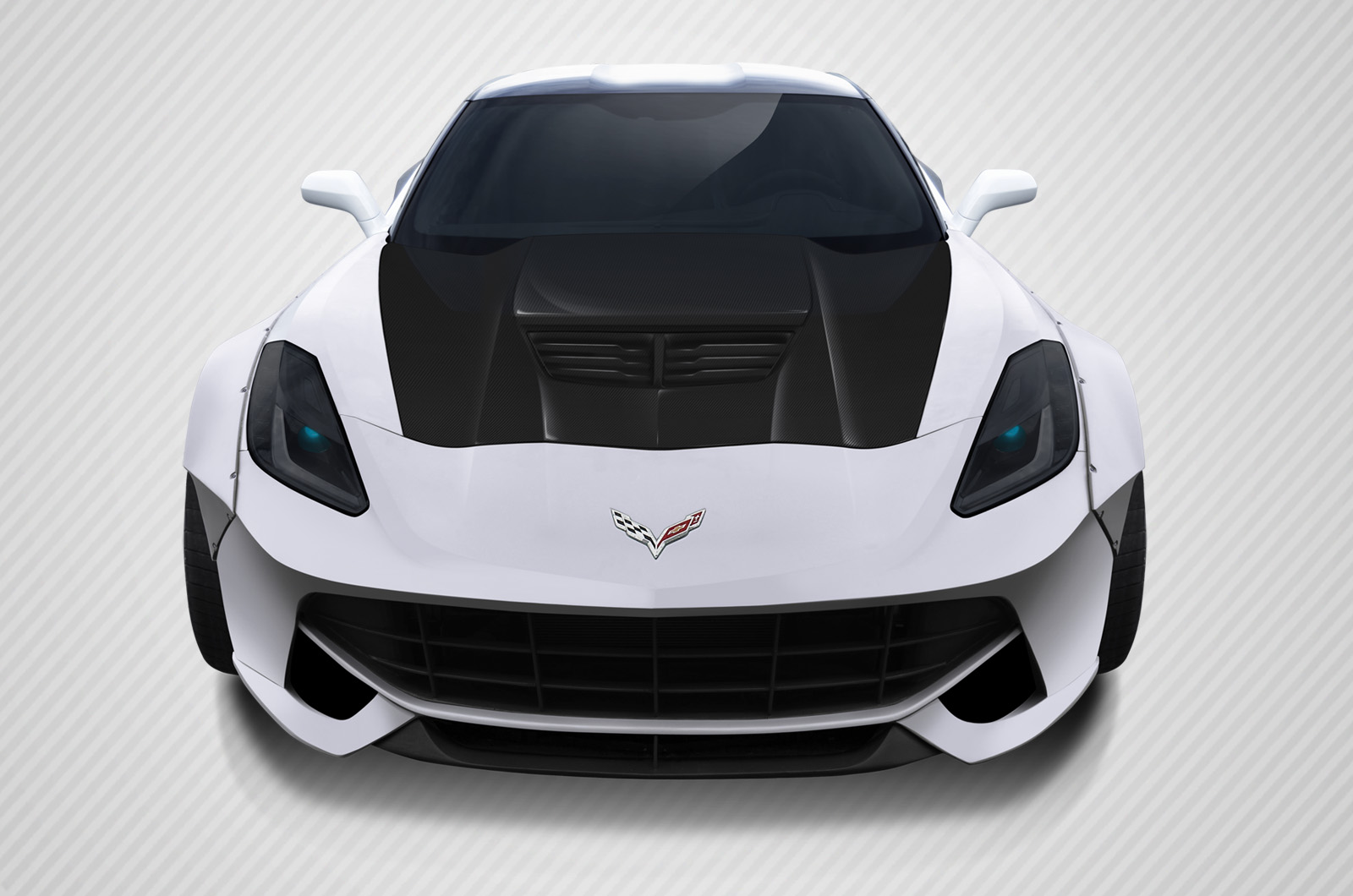 2016 Chevrolet Corvette ALL - Carbon Fiber Fibre Hood Bodykit - Chevrolet Corvette Carbon Creations Z06 Look Hood- 1 Piece