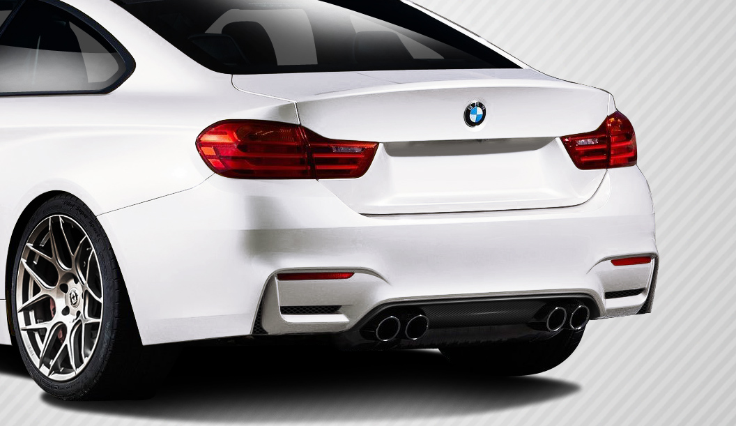 2014 BMW 4 Series ALL Rear Lip/Add On Bodykit - BMW 4 Series F32 Carbon Creations M4 Look Rear Diffuser ( must be used with M4 look rear bumper) -