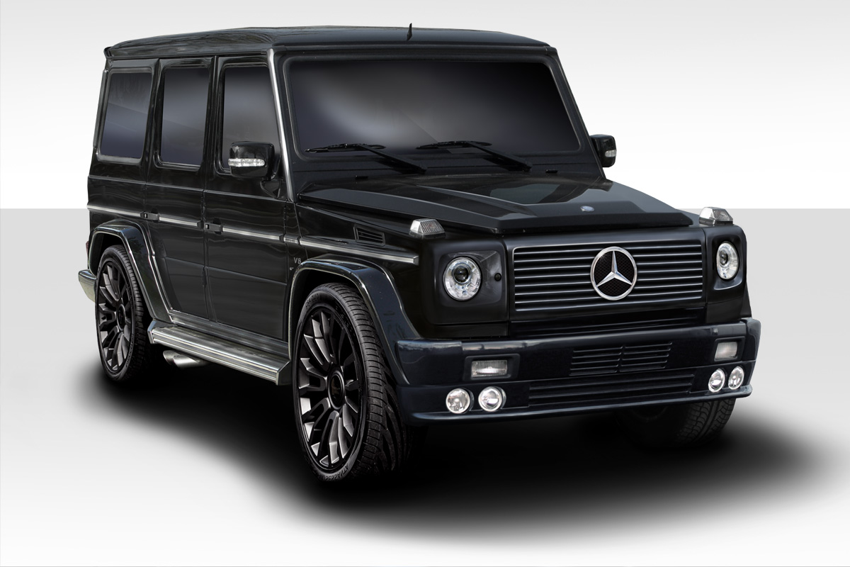 2000-2010 Mercedes G Class W463 Eros Version 3 Body Kit - 5 Piece - Includes Eros Version 2 Front Lip Spoiler (112845) Eros Version 3 Over Fenders (112846)