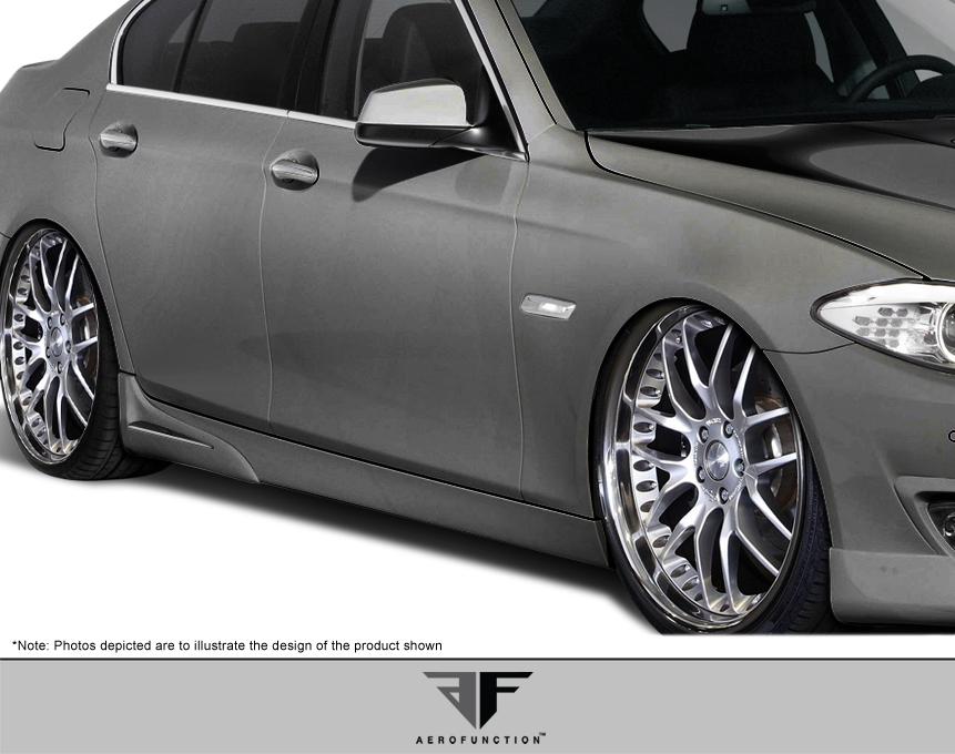 Sideskirts Bodykit for 2016 BMW 5 Series 4DR - BMW 5 Series F10 4DR AF-1 Side Skirt Add-Ons ( PUR-RIM ) - 2 Piece