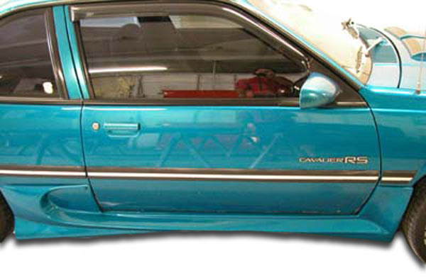 1988-1994 Chevrolet Cavalier Pontiac Sunbird 2DR Duraflex Vader Side Skirts Rocker Panels - 2 Piece (Overstock)