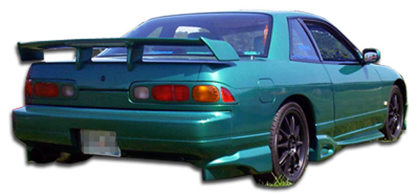 1989-1994 Nissan 240SX S13 HB Duraflex Vader Rear Add On Bumper Extensions - 2 Piece (Overstock)