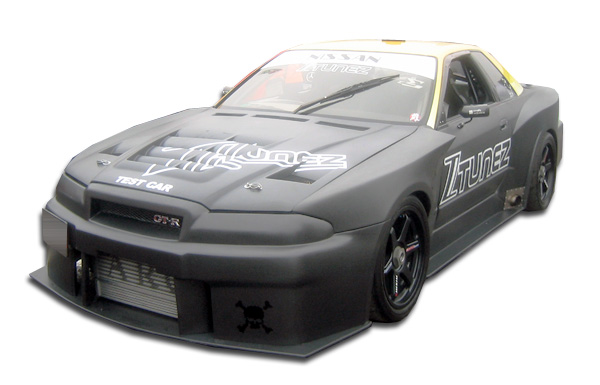 1989 Nissan Skyline 2DR - Fiberglass+ Fender Bodykit - 1989-1994 Nissan Skyline 2DR R32 Duraflex R34 GTR500 Conversion Front Fenders - 2 Piece