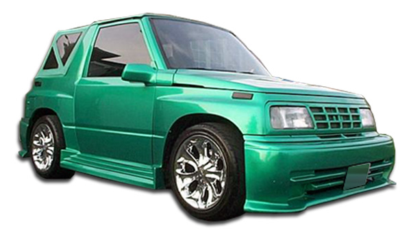 Fiberglass+ Bodykit Bodykit for 1989 Geo Tracker 2DR - 1989-1995 Geo Tracker Suzuki Sidekick 2DR Duraflex Stalker Body Kit - 4 Piece - Includes Stalke