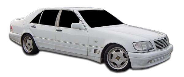 1992-1999 Mercedes S Class W140 Duraflex LR-S Side Skirts Rocker Panels (long wheelbase) - 2 Piece (Overstock)