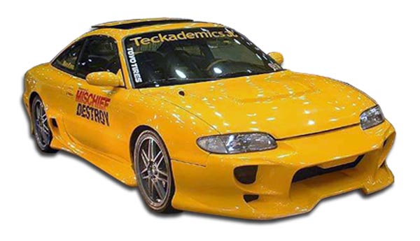 1993 Mazda MX6 ALL - Fiberglass+ Front Bumper Bodykit - 1993-1997 Mazda MX-6 Duraflex Vader Front Bumper Cover - 1 Piece