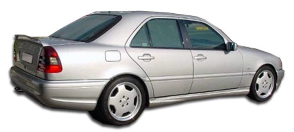 1994-2000 Mercedes C Class W202 Duraflex C43 Look Side Skirts Rocker Panels - 2 Piece (Overstock)