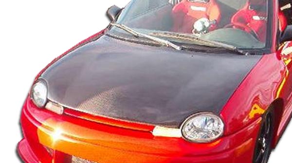 1999 Dodge Neon  - Carbon Fiber Fibre Hood Body Kit  - Dodge Neon Carbon Creations OEM Hood - 1 Piece (Overstock)